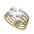 Pearl Bracelet Wholesale European and American Foreign Trade Gold Plated Lines Hollow Open-End Chic Chanel-Style Original Ornament