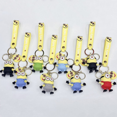 Creative Cartoon Minions Keychain Gifts for Men and Women Couple Car Key Pendant Schoolbag Key Ring Pendants Wholesale