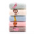 Cartoon Cotton Embroidered Cotton Small Square Towel Kindergarten Baby Hand-Wiping Face Cloth with Lanyard Absorbent Soft Square Towel