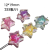 Transparent Acrylic Children's Hair String Candy Five-Pointed Star Colorful Acrylic Beads Diy Handmade Door Curtain Mobile Phone Charm Straight Hole Scattered Beads