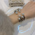 Pearl Bracelet Wholesale European and American Foreign Trade Gold Plated Lines Hollow Open-End Chic Chanel-Style Original Ornament