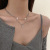 New Titanium Steel Necklace Women's All-Match Special-Interest Design Sweater Accessories Hot Girl Fairy Necklace Ins Style Creative Ornament