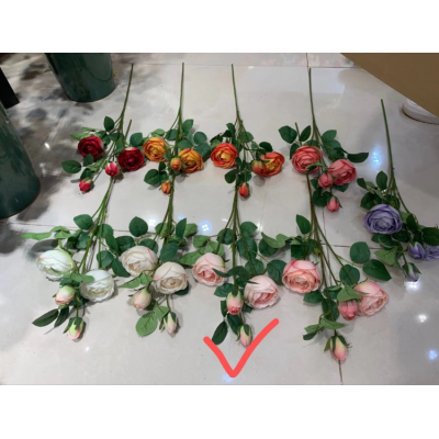 Queen Emulational Rose Flower Home Decoration Flower Arrangement Single Rose High-End Bundled Flower Wedding