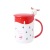 Cartoon Animal Ceramic Mug Elk Christmas Style Big Red Water Cup