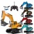 Children and Boys Electric Alloy Six-Channel Large Mining Engineering Vehicle Model Charging Toy Supermarket Stall