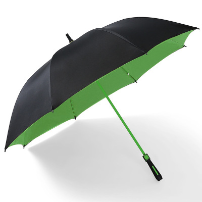 Oversized Double-Layer Business Golf Umbrella Large Umbrella Fixed Windproof Long Handle Sunny Umbrella Men's Car Straight Umbrella