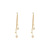 Dongdaemun Fashion Simple Tassel Earrings Female Online Influencer Personality Diamond Stud Earrings Ins Style Temperament Opal Earrings