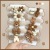 Autumn and Winter New Cartoon Plush Hair Ring Milk Coffee Color Bow Flower Style Hair Band Suit Internet Celebrity Same Style Delivery Supported