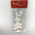 Factory Direct Sales Christmas Decoration Christmas Gift Christmas Pendant Gold Powder Pendant White Series