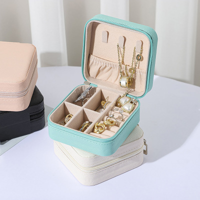 Ornament Storage Box Home Travel Simple and Convenient Ring Jewelry Princess Storage Jewelry Box in Stock