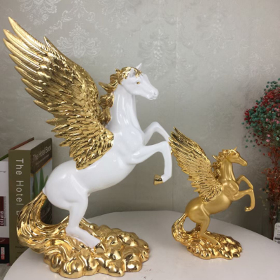 Pegasus Ornaments. Resin Plating.