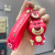 Strawberry Bear Cute Doll Key Chain Silicone Car Couple Key Cartoon Pendant Schoolbag Small Ornaments Keychain