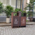 Outdoor stainless steel garbage can sanitation classification outdoor courtyard landscape fruit trunk trash can