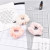 Cross-Border New Arrival Cream Solid Color Plush Large Intestine Hair Ring Headdress Autumn and Winter High Elastic Rubber Band Flannel Hair Ring Hair Accessories