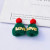 Wool Knitted Christmas Hat Korean Mini Small Hat Christmas Toy Decoration Pompons Ornament Accessories