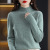 Front Line Ready-Made Garments Knitwear Women's Half Turtleneck Bottoming Shirt Top 2022 Autumn and Winter Seamless Solid Color Sweater Women