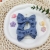 Fabric Bow Barrettes Set