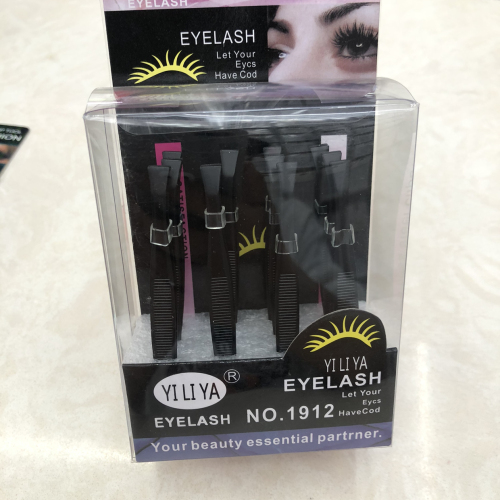 Black Flat Head Eyebrow Shaping Hair Clip Eyebrow Clip Beauty Tool