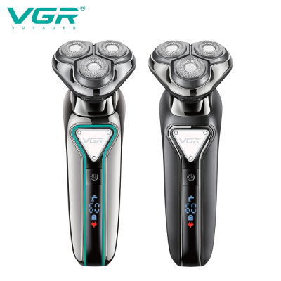 VGR V-323 Mens Electric Shavers Facial Hair Remover Beard Trimmer Razor Washable Rechargeable Body Shaver for Men
