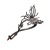 High-Grade Liquid Metal Butterfly Twist Barrettes Back Head Updo Hair Claw Metal Frog Buckle Word Clip for Children