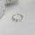 Full-Body S925 Sterling Silver Glossy Cylindrical Push-Pull Ring Couple's Japanese and Korean Simple Index Finger Ring Jewelry Wholesale