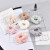 Cross-Border New Arrival Cream Solid Color Plush Large Intestine Hair Ring Headdress Autumn and Winter High Elastic Rubber Band Flannel Hair Ring Hair Accessories