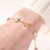 Foreign Trade Crystal Bracelet Female Korean Style Sweet Mori Style Colorful Beads Ins Exquisite Version Skittles Beads Bracelet Wholesale