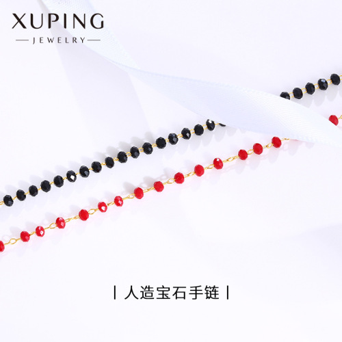 xuping jewelry color artificial gemstone alloy bracelet female male ethnic style retro personality fashion hand jewelry wholesale