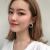Korean Temperament Heart Pearl Earrings Sweet Rhinestone Ear Ring Girl Simple All-Match Earrings Personality Trendy Earrings