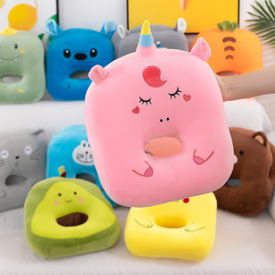 Cartoon Hand Warmer Novelty Toys Office Nap Face down Pillow Plush Toys Hand Warmer Pillow Logo