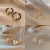 European and American Fashion Ins Temperament Earrings Female Cold Style Design Pearl Earrings Retro Exaggerating Unique Eardrops