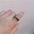 INS Niche Rainbow Shiny Diamond Ring Women's Opening Adjustable Korean Internet Celebrity Simple Temperamental All-Match Index Finger Ring