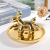 European Foreign Trade Gold Ceramic Jewelry Dish Export Ring Necklace Jewelry Tray Storage Ideas Ornaments