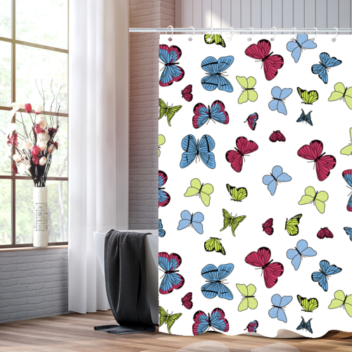 PVC Bag PE Shower Curtain Curtain