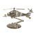 New Handmade Stainless Steel Manufacturing I Metal Crafts SMG Wu Ten Helicopter Model Office Car Ornaments
