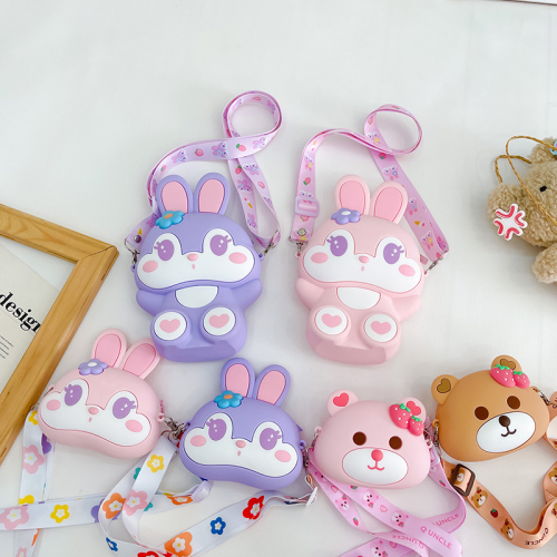 Internet Celebrity 2023 New Silicone Bag Cute Star Delu Children‘s Fashion Coin Purse Mobile Phone Bag Chain Shoulder Messenger Bag