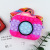 Camera Silicone Bag Coin Purse Female Creative Mini Silicone Zipper Earphone Bag Candy Color Wrist Strap Key Case