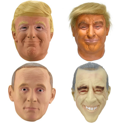 Halloween Fool's Day Putin Mask Funny Funny Face US President Trump Biden Mask Party Props