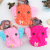 Elephant Silicone Bag Coin Purse Female Creative Mini Silicone Zipper Earphone Bag Candy Color Wrist Strap Key Case