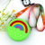 Rainbow Coin Purse Coin Bag Female Creative Mini Silicone Zipper Earphone Bag Candy Color Wrist Strap Key Case