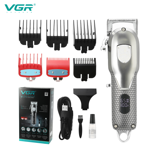 vgr276 oil head retro electric clipper lcd digital display fine-tuning hair clipper hair salon special barber shop carving scissors