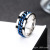 Stainless Steel Ring Men's Europe and America Cross Border Men's Fashion Chain Retro Rotatable Ring Open Beer Hip Hop Titanium Steel Ring
