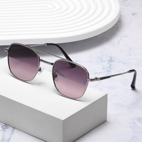 new retro square frame sunglasses fashion internet celebrity same type metal sunglasses men‘s fashion factory wholesale sunglasses