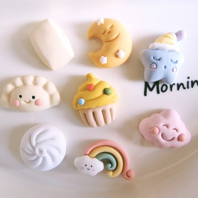 Candy Toy Steamed Bread Dumpling Cake DIY Resin Jewelry Accessories Epoxy Phone Case Storage Box Beauty Materials