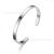 Creative Style Titanium Steel Bracelet C- Shaped Open-Ended Bracelet Glossy Can Carve Writing 316 Stainless Ornament
