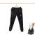 Men's Knitted plus Fluff Thick Lambskin Warm Couple Knitted Trousers Elastic Waist Casual Drawstring Sweatpants Casual Pants