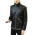 Fleece-Lined Thick Leather Coat Men's Winter Fashion Brand Men's Jacket Trendy Casual Fur Leather Jacket