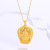 Xuping Jewelry Plated 24K Gold Patron Saint Pendant Necklace Pendant Maitreya Buddha Guanyin National Fashion Buddha Head Pendant