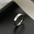 Stainless Steel Ring Men's Niche Non-Fading Trendy Gold-Plated Cold Ring 4mm Wide Glossy Titanium Steel Ring Women