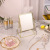 Single Vanity Mirror Gold Square Mirror round Mirror Makeup Mirror Desktop Princess Mirror Factory Direct Supply